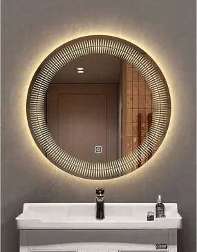R.S Internationals Smart Touch Sensor Mirror with Bright LED Light in Inch (Round, 24X24)