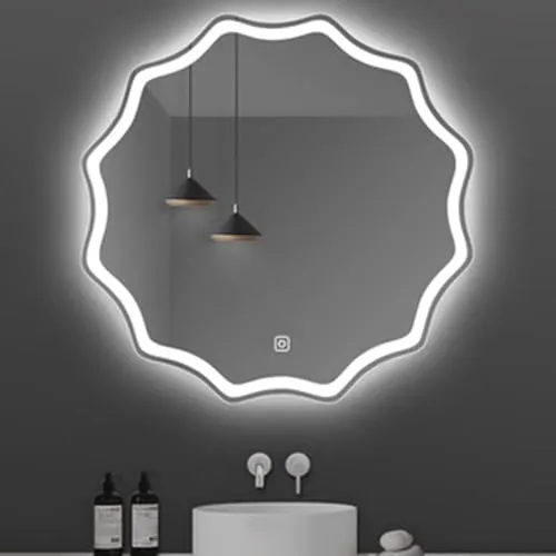 R.S Internationals Smart Touch Sensor Mirror with Bright LED Light in Inch (Round Design, 18X24)