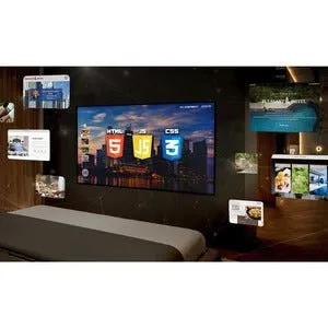 Samsung HAU8000 HG55AU800AW 55" Smart LED-LCD TV - 4K UHDTV - Black - HDR10 , HLG - LED Backlight - HbbTV, YouTube Kids, YouTube, Plex - 3840 x 2160 Resolution
