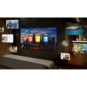 Samsung HAU8000 HG65AU800AW 65" Smart LED-LCD TV - 4K UHDTV - Black - HDR10 , HLG - LED Backlight - HbbTV, YouTube Kids, YouTube, Plex - 3840 x 2160 Resolution