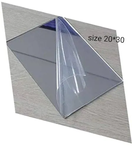 Silver Mirror Sheet, 12x12 Inches (30x30 cm), Large 60x60 cm Reflective Surface for Decorative and Functional Use