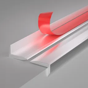 Silver Peel and Stick Aluminum Tile Edge Trim