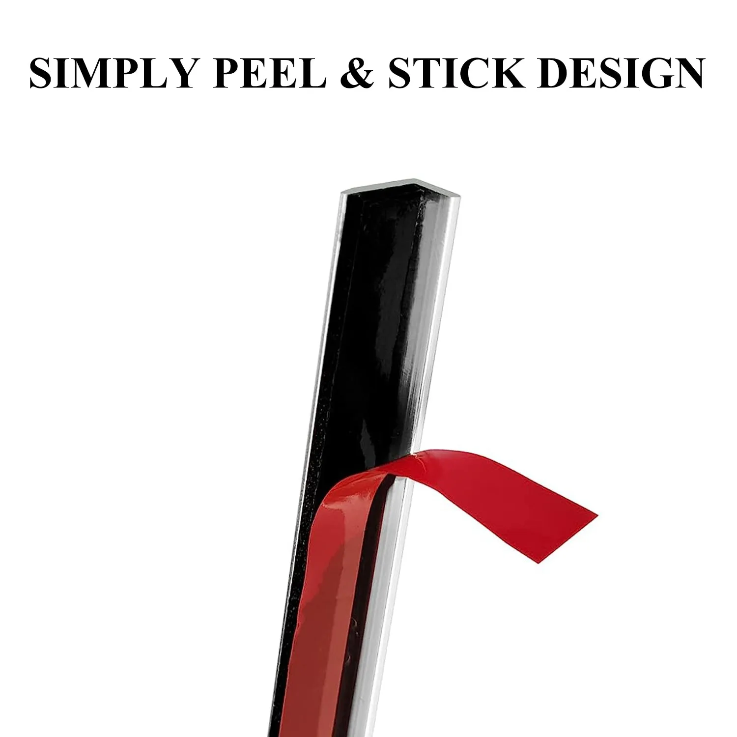Silver Peel and Stick Aluminum Tile Edge Trim