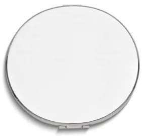 Silver-Tone Round Compact Mirror
