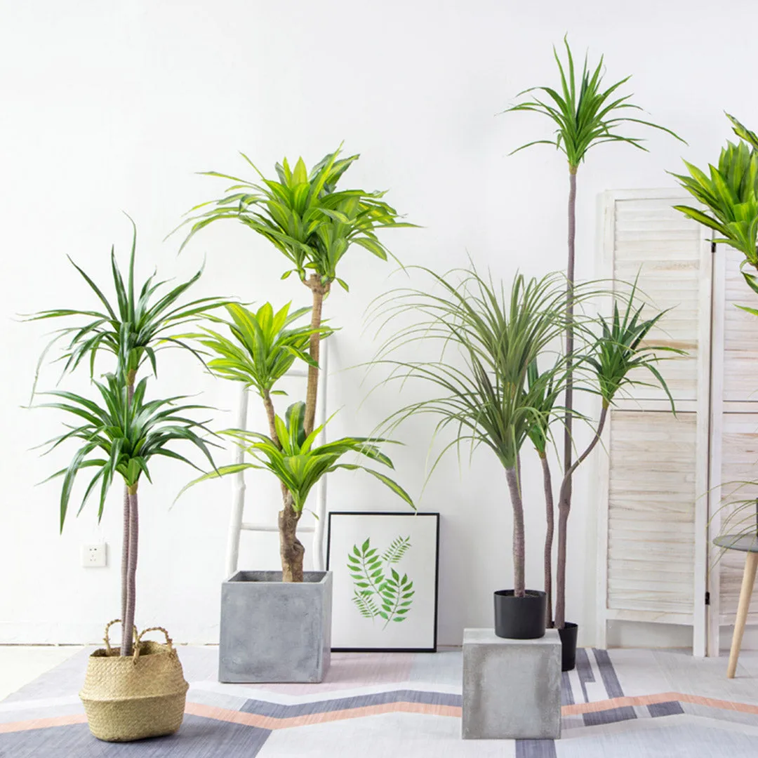 SOGA 180cm Green Artificial Indoor Brazlian Iron Tree Fake Plant Decorative 4 Heads