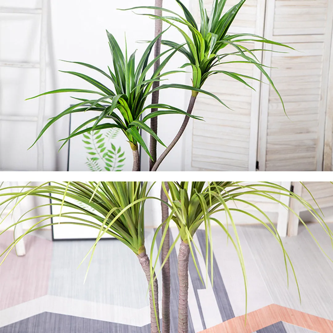 SOGA 180cm Green Artificial Indoor Brazlian Iron Tree Fake Plant Decorative 4 Heads