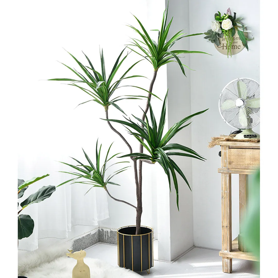 SOGA 180cm Green Artificial Indoor Brazlian Iron Tree Fake Plant Decorative 4 Heads