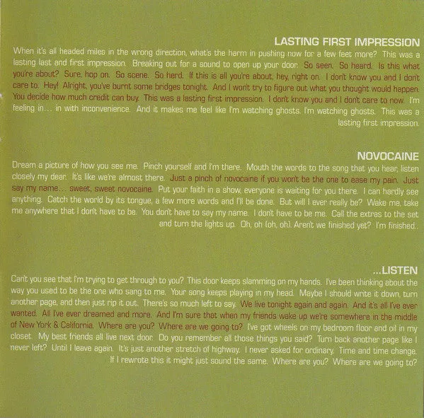 Spitalfield - Better Than Knowing Where You Are (CD, Album) (NM or M-)