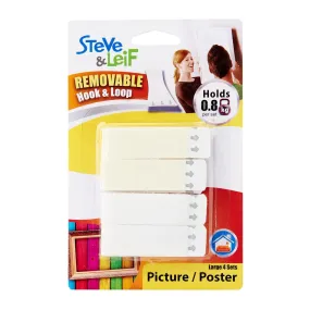 SuperGrip Removable Hook & Loop Strips (Large) 4sets