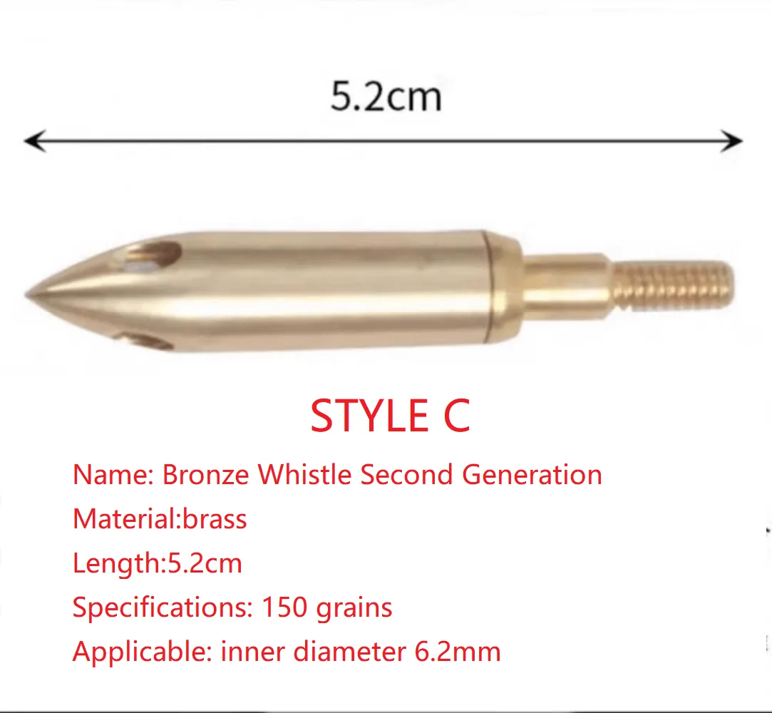 Supply Different Types Whistle Arrowheads for Interchangeable Arrows –Unique Sound Effects
