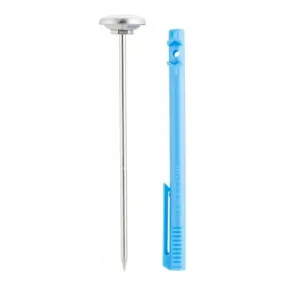 Taylor 6091N 1" Standard Grade Dial Instant Read Pocket Probe Thermometer, -40 to 120 F