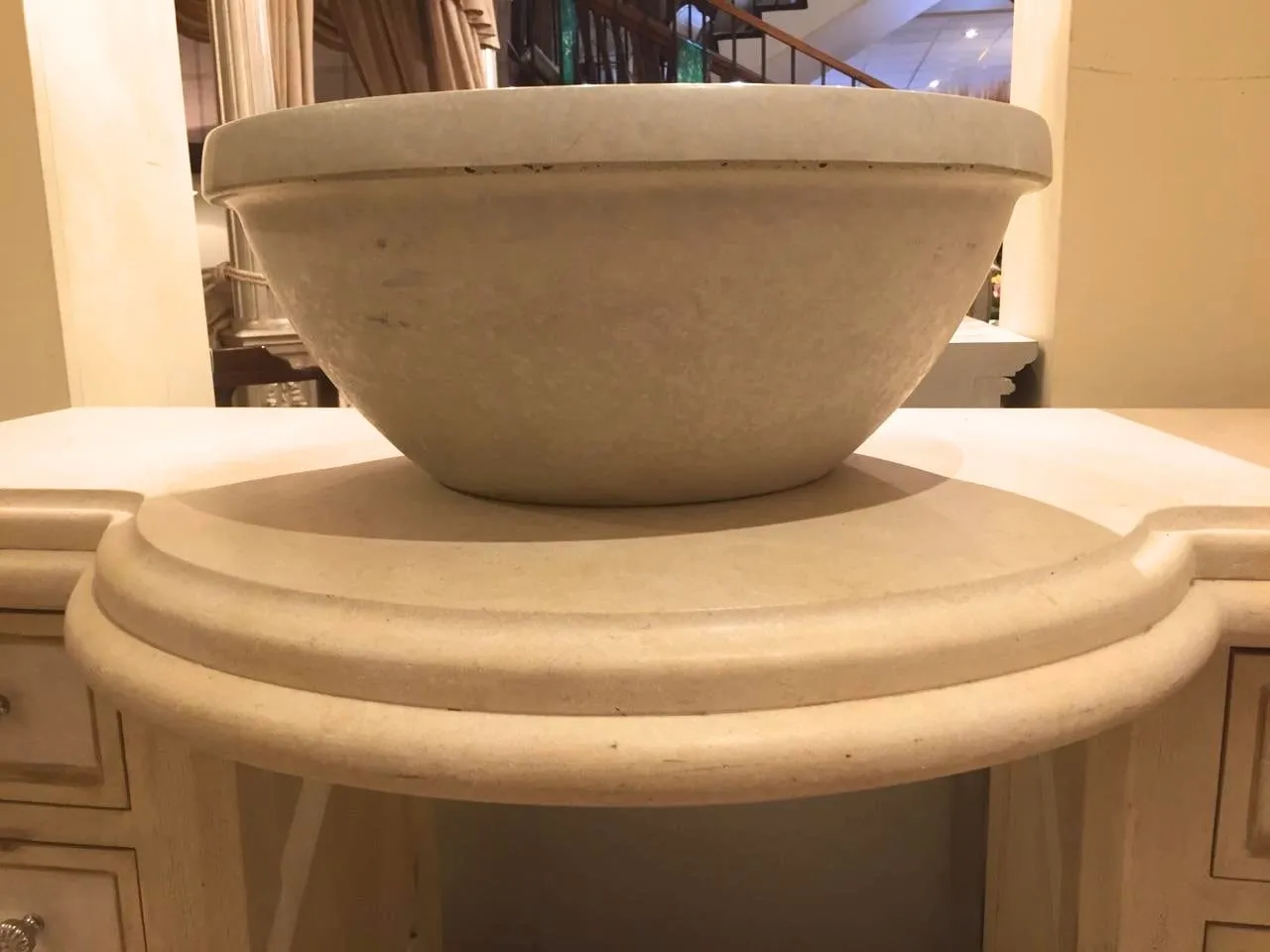 The Furniture Guild Stone Top Vanity, Stone Sink