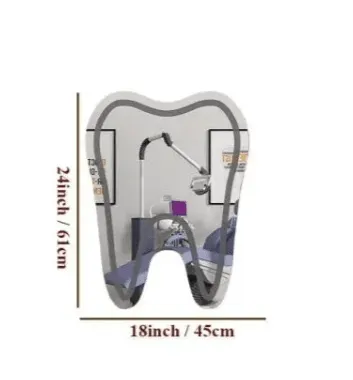 Tooth-Shaped LED Mirror for Dentist Office