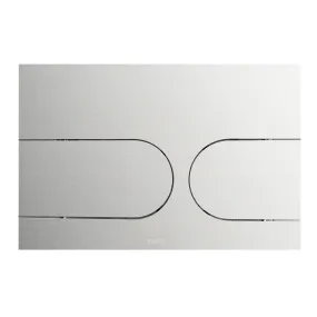 TOTO YT970#SS Dual Flush Round Push Button Plate for Select DuoFit In-Wall Tank Unit, Stainless Steel