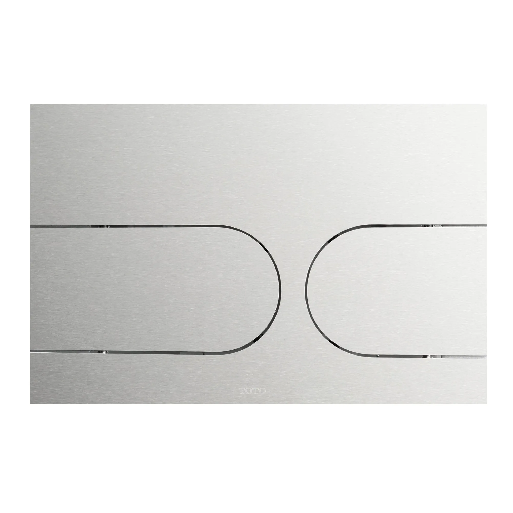 TOTO YT970#SS Dual Flush Round Push Button Plate for Select DuoFit In-Wall Tank Unit, Stainless Steel