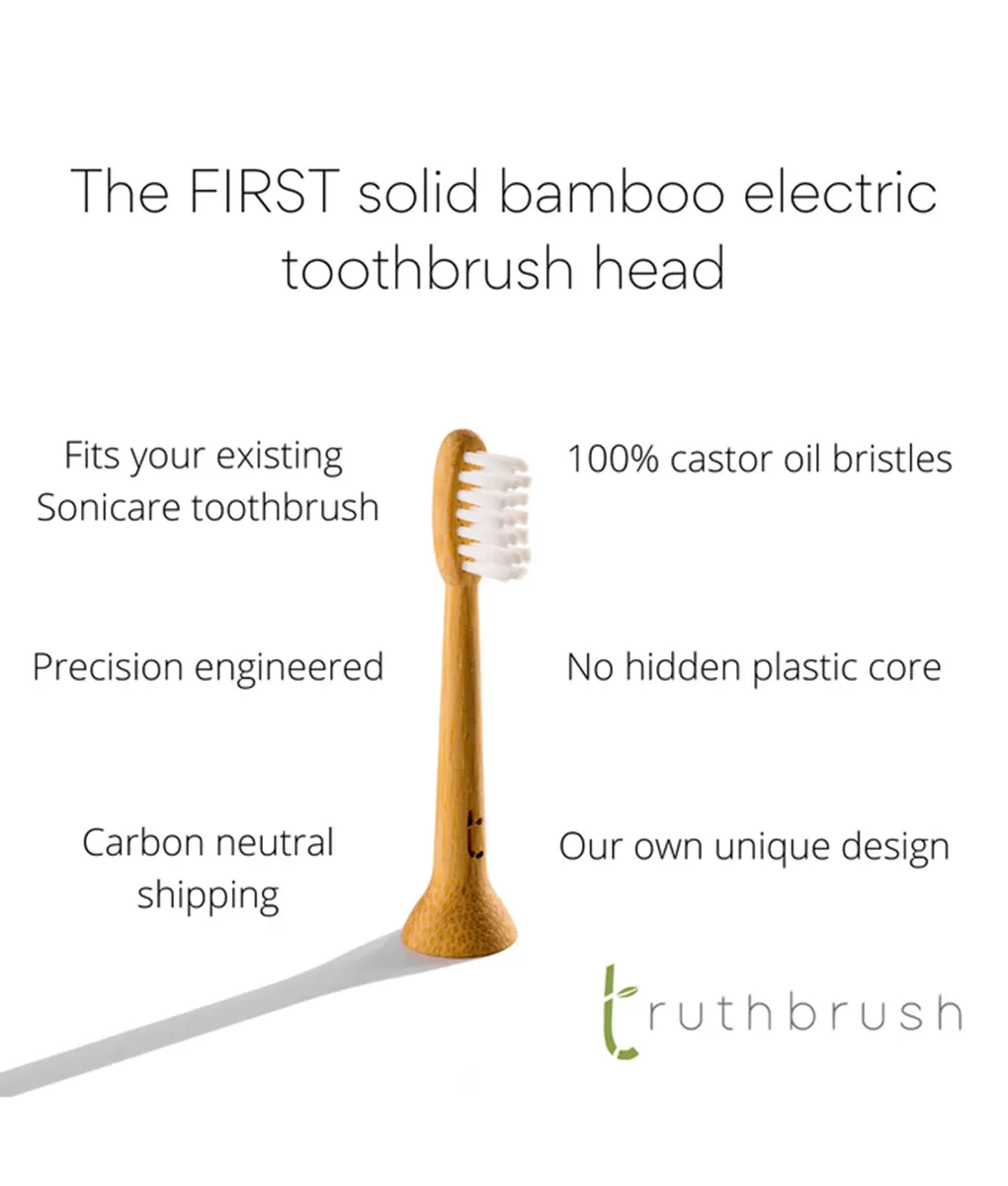 Truthbrush Philips Sonicare Bamboo Electric Toothbrush - Replacement Heads