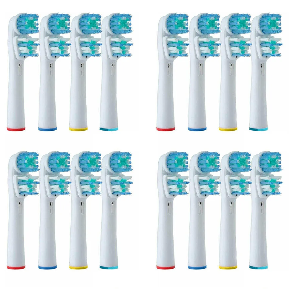 US 2-4 Pack Replacement Toothbrush Heads Compatible with Oral B Dual Clean