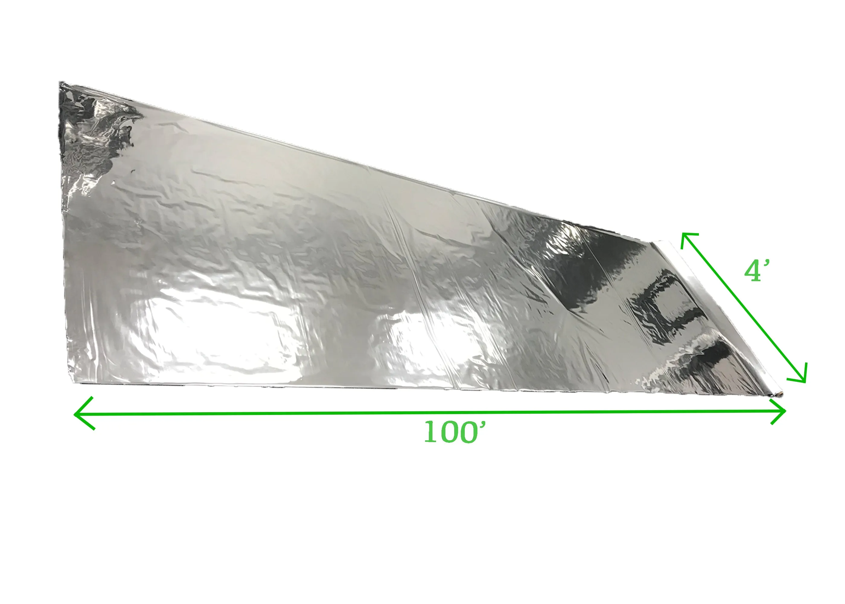 Viagrow 100FT Mylar Reflective Material, White/Silver (Case of 6)