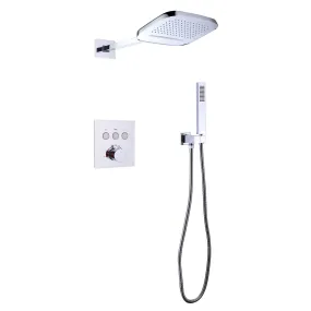 Wall Mount 3-Function Thermostatic Shower System with Rough-In Valve RB1105