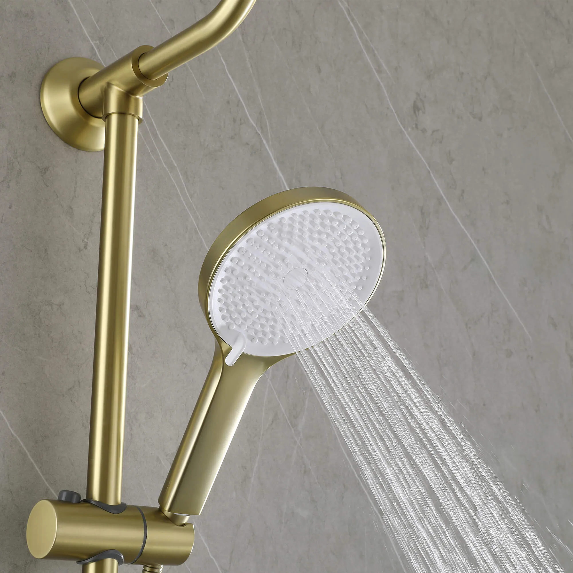 Wall Mount Shower System with Handheld Shower and Soap Dish (Valve Not Included) RB1211