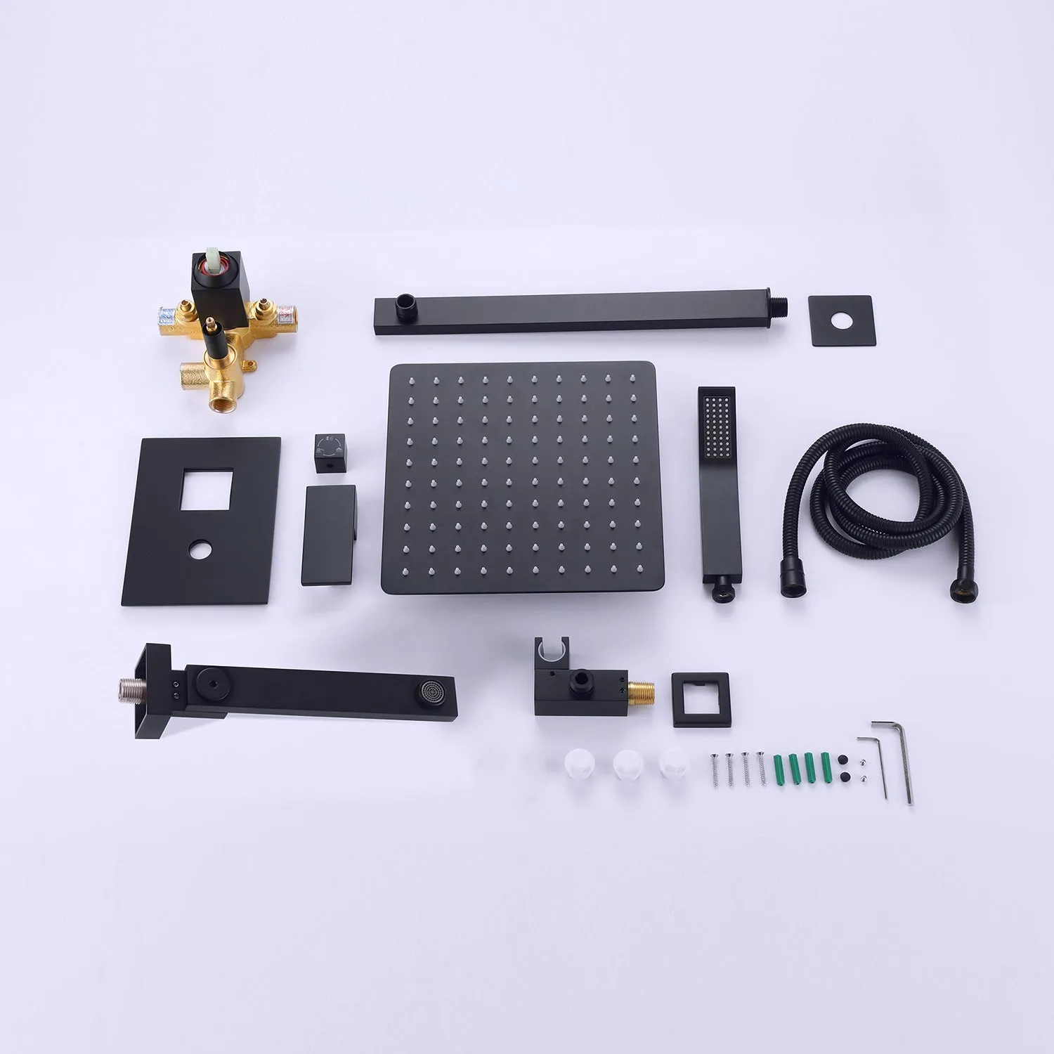 Wall Mount Shower System with Tub Spout and Hand Shower RB1018