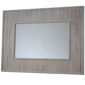 Wooden Bamboo Wall Mirror